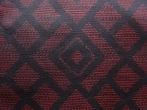 アンティーク　幾何学模様織り出し本場泥大島紬羽織